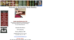 Desktop Screenshot of mcspaddenbookbindery.com