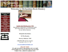 Tablet Screenshot of mcspaddenbookbindery.com